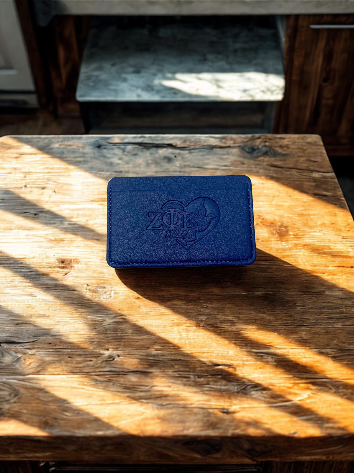 Zeta Phi Beta Blue Double Sided Wallet DOVE