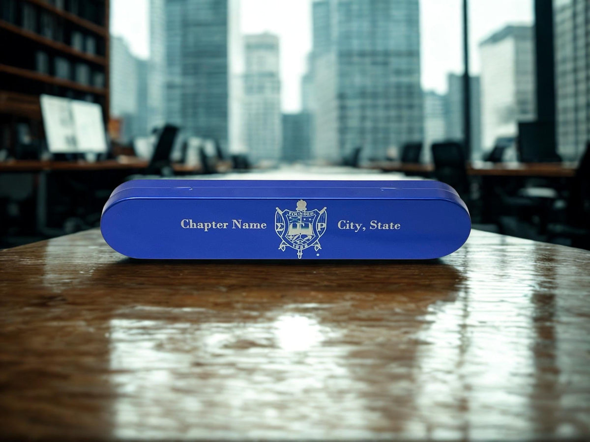 Sigma Gamma Rho Engraved Sorority Pen with Crest Case