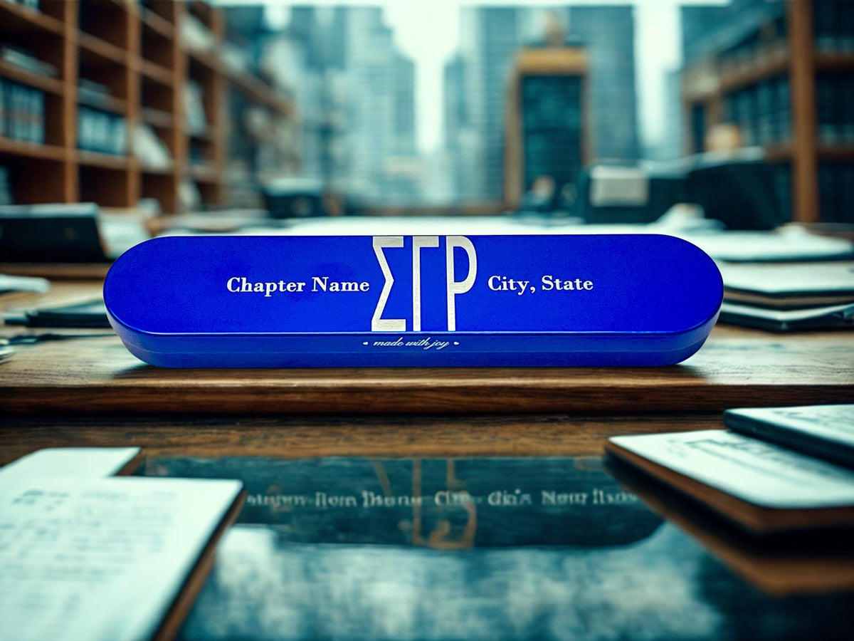 Sigma Gamma Rho Engraved Sorority Pen with Crest Case